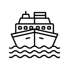 boat icon, boat flat illustration - simple vector illustration of boat , perfect for icons and logos