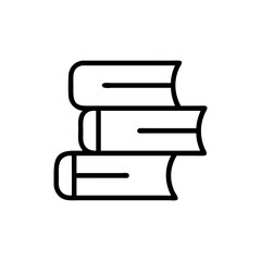 books stack icon, books stack flat illustration - simple vector illustration of books stack , perfect for icons and logos