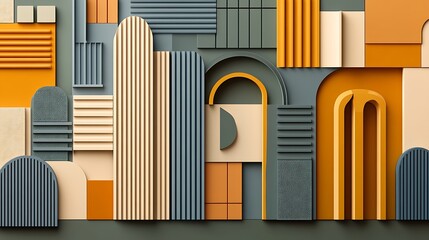 Geometric shapes composition for background usage