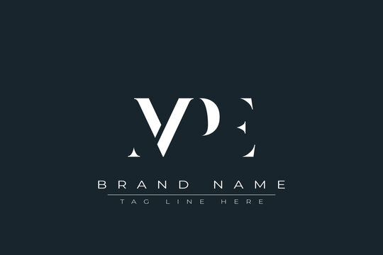 MPE abstract letter logo design. This logo is designed by three abstract letters.
