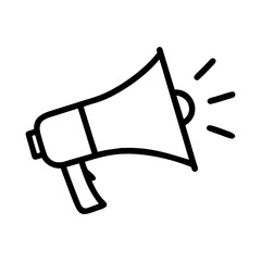 bullhorn for announcements icon, bullhorn for announcements flat illustration - simple vector illustration of bullhorn for announcements , perfect for icons and logos