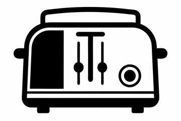 toaster line art silhouette vector illustration