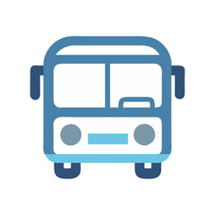 bus icon, bus flat illustration - simple vector illustration of bus , perfect for icons and logos