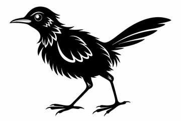 weaverbird line art silhouette vector illustration