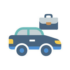 business car icon, business car flat illustration - simple vector illustration of business car , perfect for icons and logos