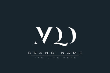 MQD abstract letter logo design. This logo is designed by three abstract letters.