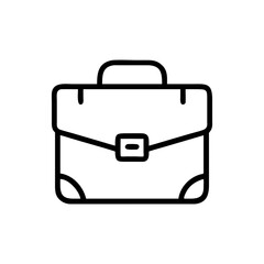 business suitcase icon, business suitcase flat illustration - simple vector illustration of business suitcase , perfect for icons and logos