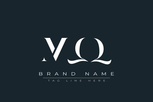 MQQ abstract letter logo design. This logo is designed by three abstract letters.