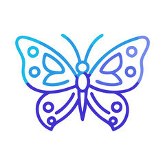 butterfly icon, butterfly flat illustration - simple vector illustration of butterfly , perfect for icons and logos