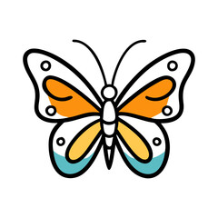 butterfly icon, butterfly flat illustration - simple vector illustration of butterfly , perfect for icons and logos