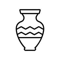 ancient pottery icon, ancient pottery flat illustration - simple vector illustration of ancient pottery , perfect for icons and logos