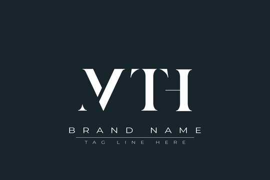 MTH abstract letter logo design. This logo is designed by three abstract letters.