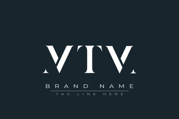 Obraz premium MTM abstract letter logo design. This logo is designed by three abstract letters.