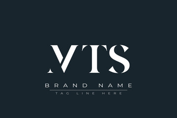 MTS abstract letter logo design. This logo is designed by three abstract letters.