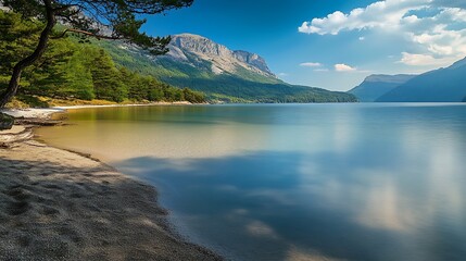 Fototapeta premium sea and mountain