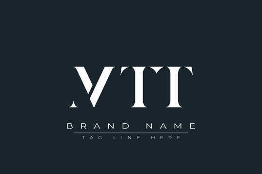 MTT abstract letter logo design. This logo is designed by three abstract letters.