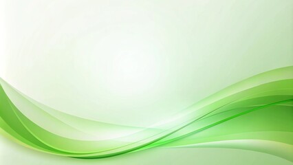 Fototapeta premium Green Curved Background Design for PowerPoint Presentations