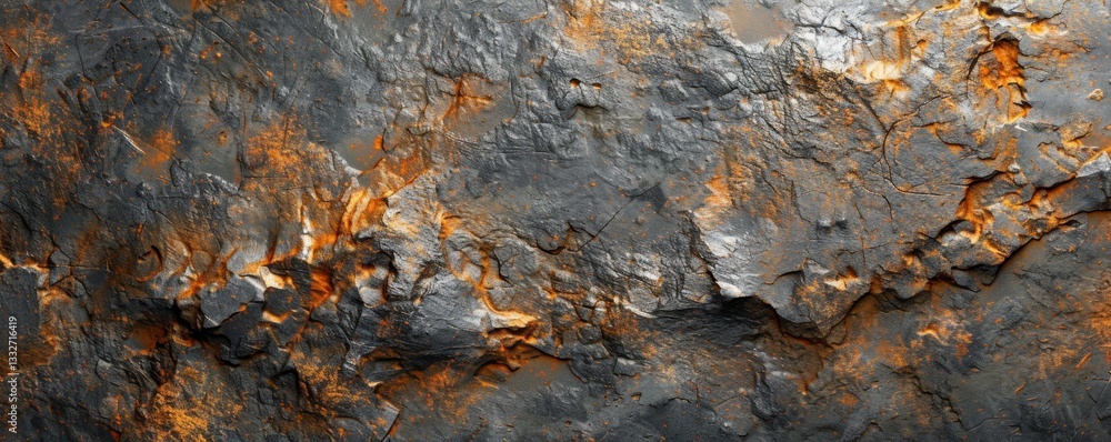 Poster high-end product display background with seamless stone texture in deep natural tones for sophistica