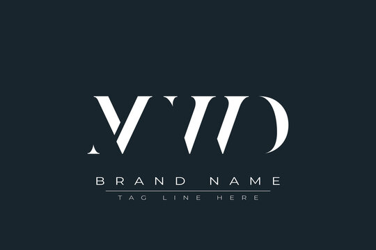 MWD abstract letter logo design. This logo is designed by three abstract letters.