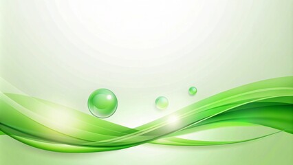 Fototapeta premium Green Curved Background Design for PowerPoint Presentations