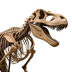 tyrannosaurus rex dinosaur. Dinosaur skeleton. Dinosaur fossils in the sandy desert. 