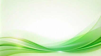 Fototapeta premium Green Curved Background Design for PowerPoint Presentations