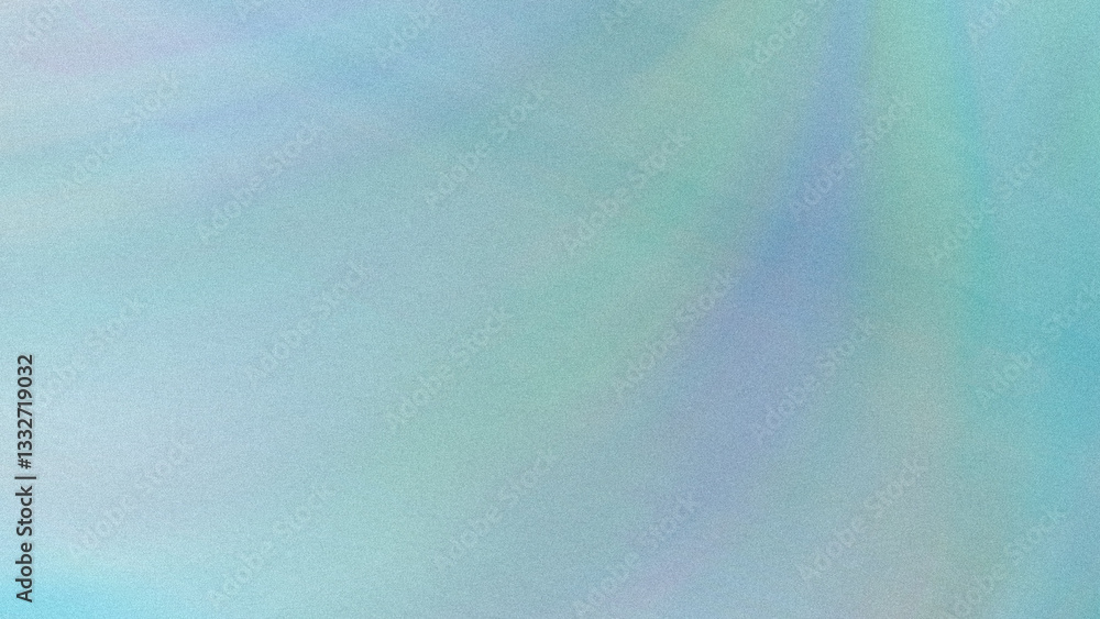 Poster abstract background with a gradient of light blue and green colors with a grainy texture effect