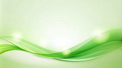 Obraz premium Green Curved Background Design for PowerPoint Presentations