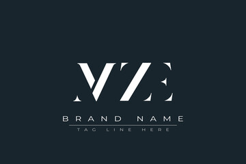 MZE abstract letter logo design. This logo is designed by three abstract letters.