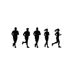 running man silhouette