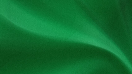 Abstract green background with subtle light and shadow creating a smooth wave effect