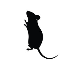 silhouette of a mouse
