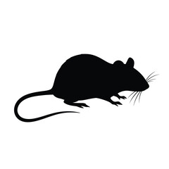 silhouette of a mouse