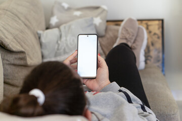 young woman using mobile phone