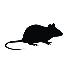 silhouette of a mouse
