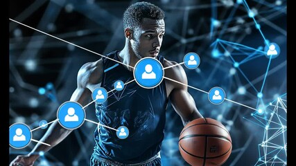 Connected Athlete: Basketball Player in a Network of Fans and Followers - Powered by Adobe