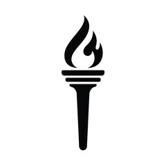 vector illustration of a burning candle