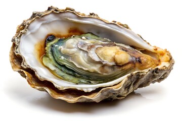 Eastern Oyster on whit background