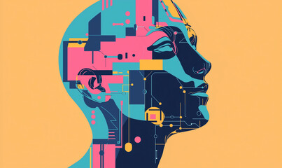 Analyzing data with artificial intelligence futuristic technology for business insights in computer science and psychology