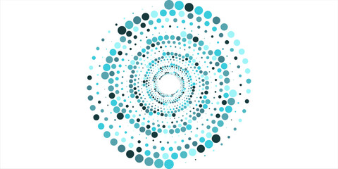 Light BLUE vector layout with circle shapes. Blurred decorative design in abstract style with bubbles. Template for your brand book.