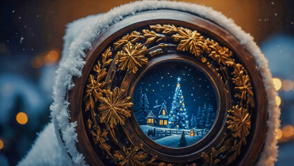 Christmas icon glyph design.