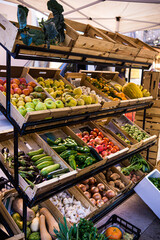 fruits and vegetables at market