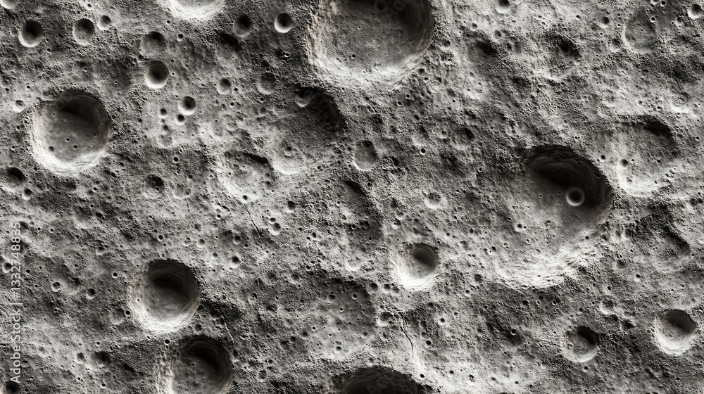 Aufkleber seamless repeating pattern of lunar craters and surface texture ideal for backgrounds and design use