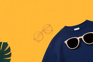 flat design illustration showcasing vibrant clothing and accessory elements spread across seamless background highlighting