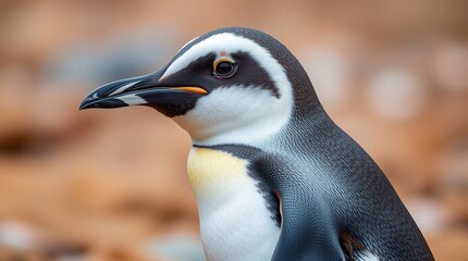 Naklejka premium close up of a penguin