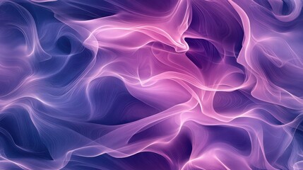 Fototapeta premium Abstract Seamless Smoke Pattern with Ethereal Swirls in Soft Purple and Pink Hues Representing Fluid Movement and Dynamic Flow for Background Use