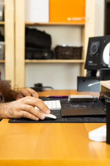 woman working on laptop