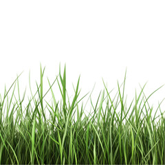 Obraz premium Vibrant green grass hides a colorful abstract background a joyful scene,