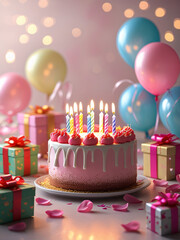 A beautifully designed birthday greeting card