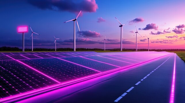 Futuristic Solar Road: A Vision of Sustainable Energy